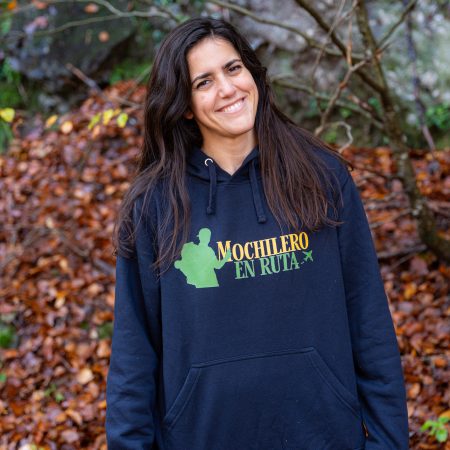 Sudadera con estampado por delante y detrás