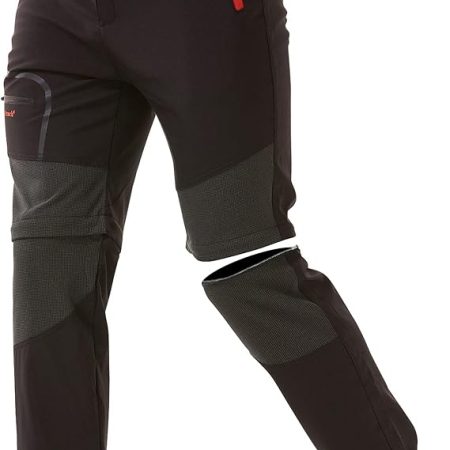 ZOEREA Pantalones Aire Libre de Hombre Convertible Pantalones Cortos Trekking Montaña Escalada Senderismo Secado Rápido Pantalón Funcionales