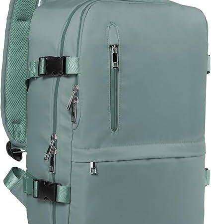 Hayayu Mochila Viaje Cabina Avion 40x20x25 20L con Orificio De Carga Y Bolsillo Antirrobo
