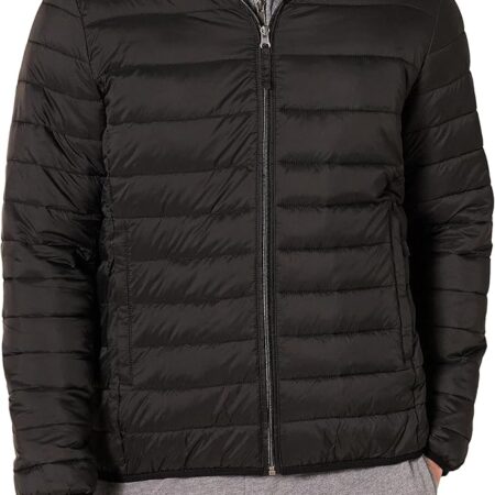 Amazon Essentials Chaqueta Acolchada Ligera, Resistente Al Agua y Plegable (Disponible en Tallas Grandes y Largos Especiales) Hombre